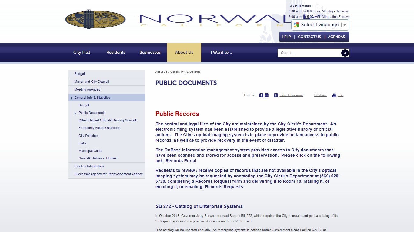 Public Documents | City of Norwalk, CA