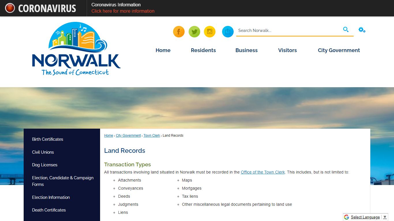 Land Records | Norwalk, CT - Official Website